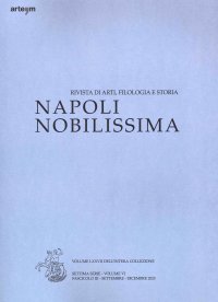 Immagine copertina libro Napoli nobilissima. Rivista di arti, filologia e storia. Settima serie (2020). Vol. 6: Settembre-dicembre 2020