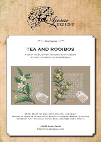 Immagine copertina libro Tea plants. Tea and rooibos. Cross stitch and blackwork designs