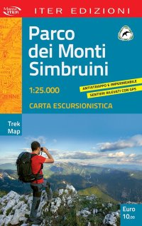 Immagine copertina libro Parco dei Monti Simbruini. Carta escursionistica 1:25.000
