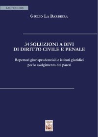 Immagine copertina libro 34 soluzioni a bivi di diritto civile e penale. Repertori giurisprudenziali e istituti giuridici per lo svolgimento dei pareri