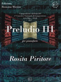 Immagine copertina libro Preludio III per Pianoforte.