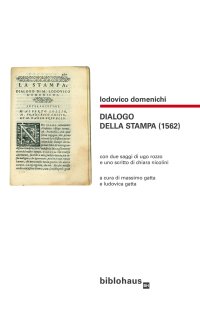 Immagine copertina libro Dialogo della stampa (1562)
