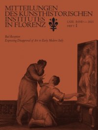 Immagine copertina libro Mitteilungen des Kunsthistorischen Institutes in Florenz. LXIII. Heft 1. 2021