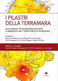 Immagine copertina libro I pilastri della Terramara. Alle radici di economia, società e ambiente nel territorio di Bondeno. Vol. 1: Lo scavo. Geomorfologia, campagne 2013-2018, datazioni e cronologia