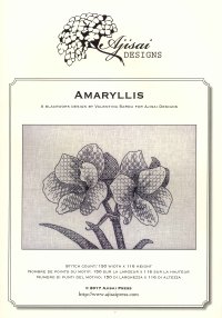 Immagine copertina libro Amaryllis. A blackwork design.