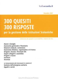 Immagine copertina libro 300 quesiti 300 risposte. Per la gestione delle istituzioni scolastiche