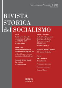 Immagine copertina libro Rivista storica del socialismo (2021). Vol. 2