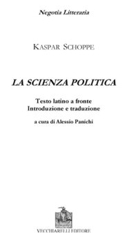Immagine copertina libro La scienza politica