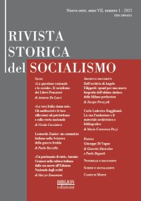 Immagine copertina libro Rivista storica del socialismo (2022). Vol. 1