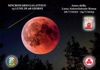 Immagine copertina libro Sincronario galattico 13 lune di 28 giorni. Anno della luna autoesistente rossa