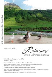 Immagine copertina libro Relations. Beyond anthropocentrism (2022). Vol. 10: Animal ethics, ethology, and food ethics
