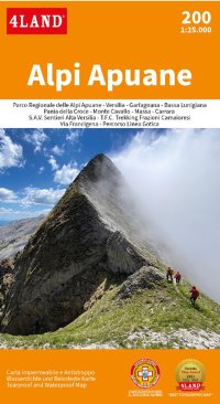 Immagine copertina libro Alpi Apuane 1:25.000