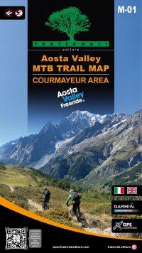 Immagine copertina libro Aosta Valley. Courmayeur area. MTB trail map. Ediz. italiana e inglese