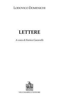 Immagine copertina libro Lettere