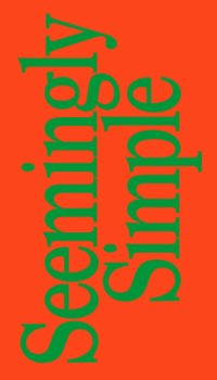 Immagine copertina libro Seemingly simple