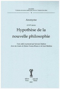 Immagine copertina libro Hypothèse de la nouvelle philosophie