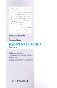 Immagine copertina libro Radici nell'acqua. Lettere
