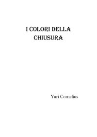 Immagine copertina libro I colori della chiusura