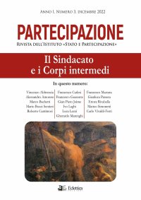 Immagine copertina libro Partecipazione. Rivista dell'Istituto «Stato e Partecipazione» (2022). Vol. 3: Il sindacato e i corpi intermedi