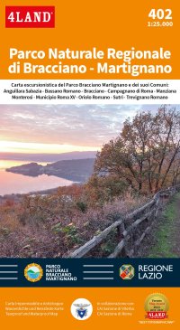 Immagine copertina libro Parco Naturale Regionale di Bracciano - Martignano 1:25.000
