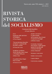 Immagine copertina libro Rivista storica del socialismo (2023). Vol. 1
