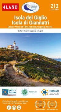 Immagine copertina libro Isola del Giglio - Isola di Giannutri. Sentieri ufficiali del parco nazionale Arcipelago toscano 1:15.000
