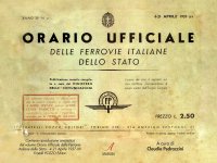 Immagine copertina libro Orario ufficiale delle Ferrovie Italiane dello Stato.