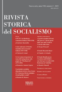 Immagine copertina libro Rivista storica del socialismo (2023). Vol. 2