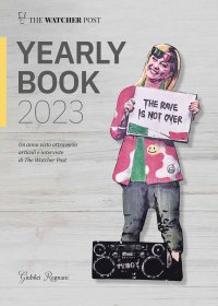 Immagine copertina libro Yearly book 2023. Un anno visto attraverso articoli e interviste di The Watcher Post