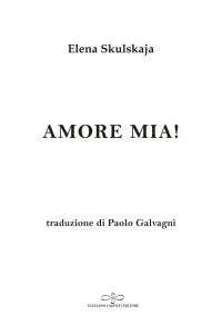Immagine copertina libro Amore mia!
