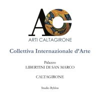 Immagine copertina libro AC. Arti Caltagirone. Collettiva Internazionale d'Arte. Palazzo Libertini di San Marco. Caltagirone