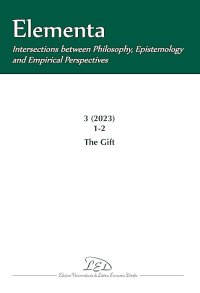 Immagine copertina libro Elementa. Intersections between Philosophy, Epistemology and Empirical Perspectives (2023). Vol. 3: The Gift