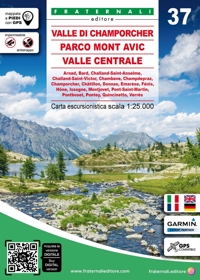 Immagine copertina libro Carta n. 37. Valle di Champorcher, Parco Mont Avic, Valle Centrale