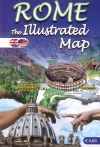 Immagine copertina libro Mappa di Roma illustrata. Ediz. inglese