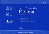 Immagine copertina libro Pietro Alessandro Pavona. Composizioni per strumenti da tasto. (TA 50)
