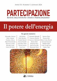 Immagine copertina libro Partecipazione. Rivista dell'Istituto «Stato e Partecipazione» (2024). Vol. 5: Il potere dell'energia