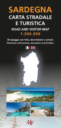 Immagine copertina libro Sardegna. Carta stradale e turistica 1:300.000. 78 spiagge con foto, descrizione e servizi-Road and visitor map 1:300.000. 78 beaches with pictures, description and facilities. Ediz. bilingue