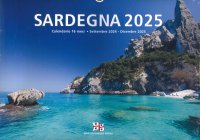 Immagine copertina libro Sardegna 2025. Calendario da parete 16 mesi. Settembre 2024 - Dicembre 2025