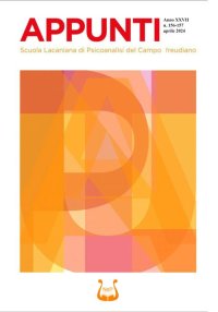 Immagine copertina libro Appunti. Scuola lacaniana di psicoanalisi del campo freudiano (2024). Nuova ediz.. Vol. 156-157: Aprile