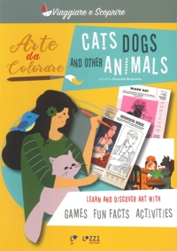 Immagine copertina libro Cats, dogs and other animals. Arte da colorare