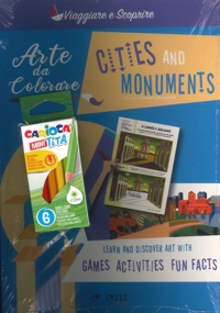 Immagine copertina libro Cities and monuments. Arte da colorare