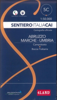 Immagine copertina libro Sentiero Italia CAI 5C Abruzzo - Marche - Umbria. Cartografia ufficiale