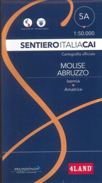 Immagine copertina libro Sentiero Italia CAI 5A Molise - Abruzzo. Cartografia ufficiale