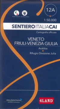 Immagine copertina libro Sentiero Italia CAI 12A Veneto - Friuli-Venezia Giulia. Cartografia ufficiale