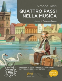 Immagine copertina libro Quattro passi nella musica. Percorso di ascolto musicale e incontro ravvicinato con i compositori