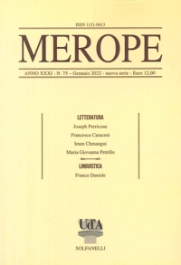 Immagine copertina libro Merope. Vol. 75: Gennaio 2022