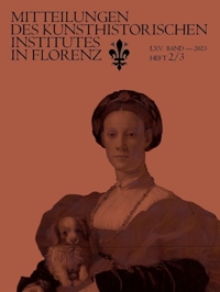 Immagine copertina libro Mitteilungen des Kunsthistorischen Institutes in Florenz. LXV. Band - 2023 Heft 2/3