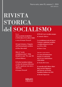 Immagine copertina libro Rivista storica del socialismo (2024). Vol. 2