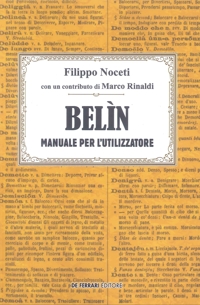 Immagine copertina libro Belìn. Manuale per l'utilizzatore