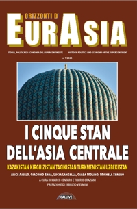 Immagine copertina libro Orizzonti d'Eurasia. Storia, politica ed economia del supercontinente (2025). Vol. 1: I cinque Stan dell'Asia Centrale Kazakistan, Kirghizistan, Tagikistan, Turkmenistan, Uzbekistan